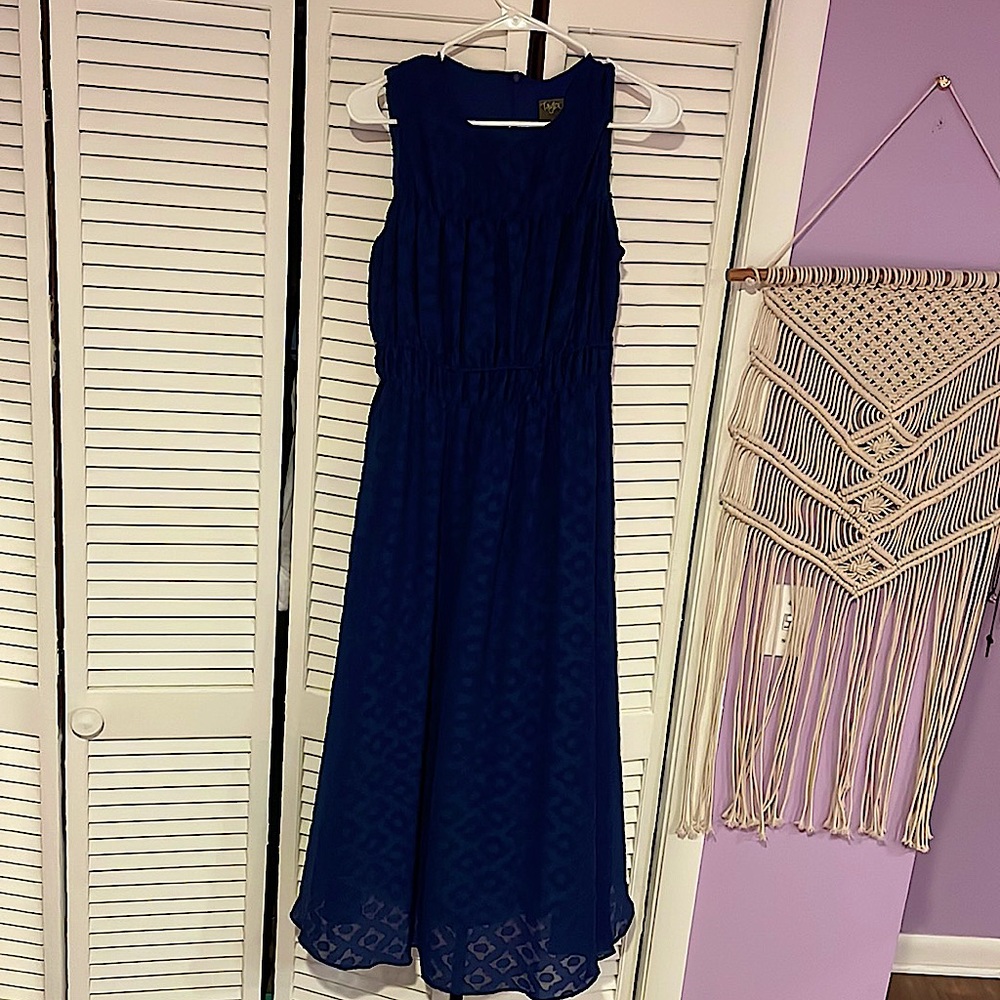 Navy blue long dress
